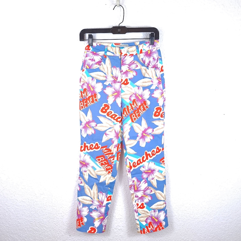 URBAN OUTFITTERS Miami Beach Print Pants - Picture 2 of 11